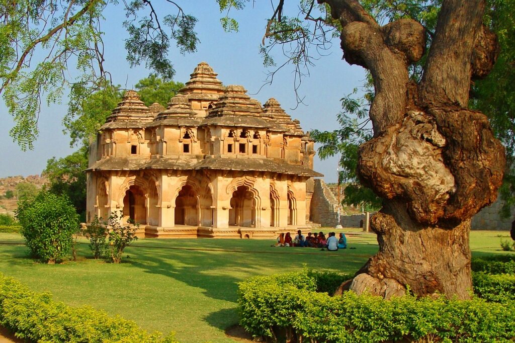 this image represents Hampi lotus-mahal