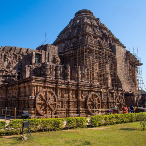 This image represents Konark Chariot Structure