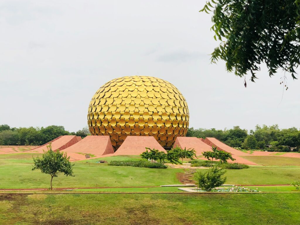 this image represents ondicherry auroville-dome